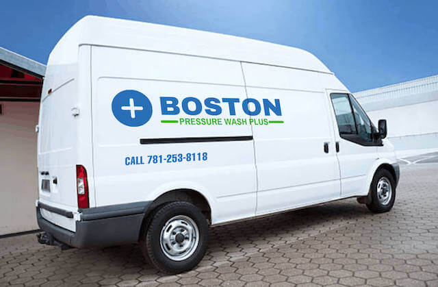 boston pressure washing van